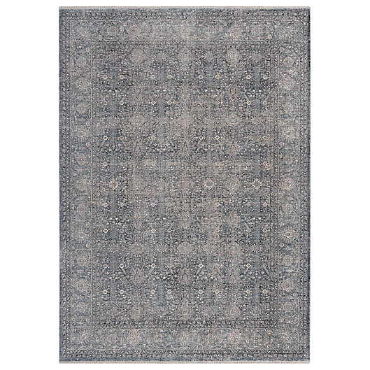 Solo Rugs Vicdan Contemporary, Blue Transitional Area Rugs
