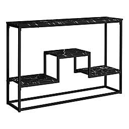 Marble Console Table in Black