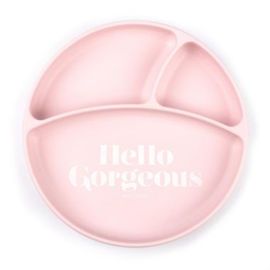 Bella Tunno&trade; Hello Gorgeous Silicone Wonder Plate in Pink. View a larger version of this product image.