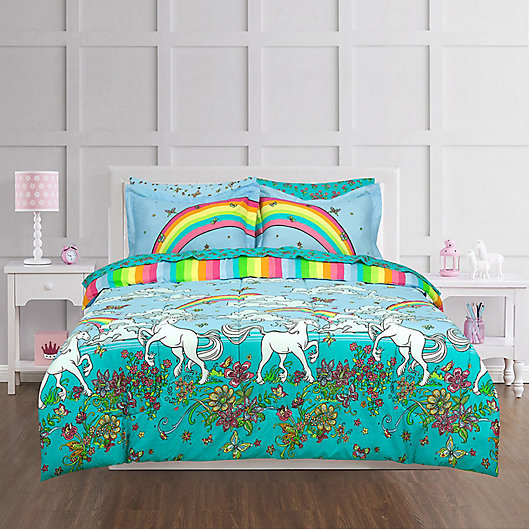 Kidz Mix Rainbow Unicorn Reversible, Rainbow Duvet Cover Twin Bed Bath And Beyond