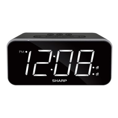 Sharp&reg; Dual LED Alarm in Black. View a larger version of this product image.