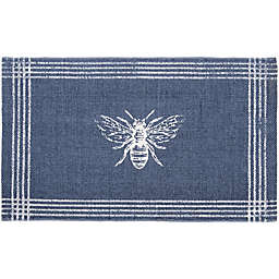Bee & Willow™ Bee Kind Signature 20-Inch x 32-Inch Kitchen Mat in Blue/White
