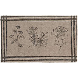 Bee & Willow™ Botanical Sketch 20-Inch x 32-Inch Kitchen Mat in Grey