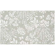 Bee &amp; Willow&trade; Garden Floral 20-Inch x 32-Inch Kitchen Mat in Smoke/White
