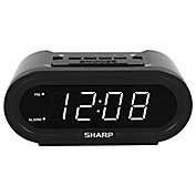 Sharp&reg; Accuset Automatic Alarm Clock in Black