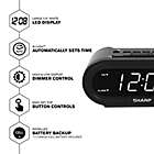 Alternate image 2 for Sharp&reg; Accuset Automatic Alarm Clock in Black