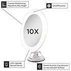 Alternate image 6 for Zadro&reg; 10x Cordless LED Lighted Wall Mount Mirror in White