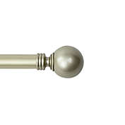 Rod Desyne Globe 28 to 48-Inch Adjustable Single Curtain Rod Set in Gold