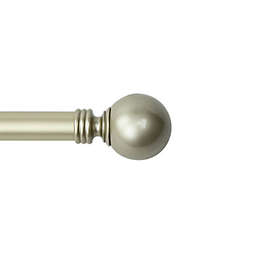 Rod Desyne Globe 66 to 120-Inch Adjustable Single Curtain Rod Set in Gold