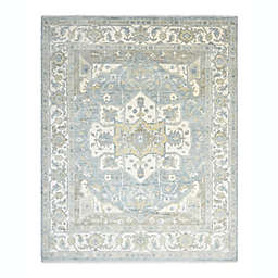 Solo Rugs® Samir Traditional Serapi 8' x 10' Area Rug in Light Blue