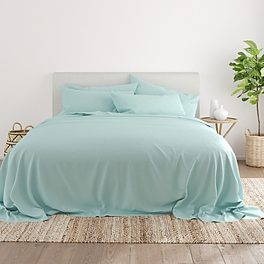 Home Collection iEnjoy 4-Piece Twin XL Sheet Set in Aqua. View a larger version of this product image.