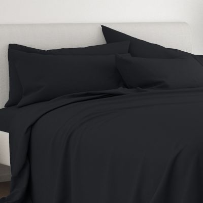 Home Collection iEnjoy 4-Piece Twin Sheet Set in Black