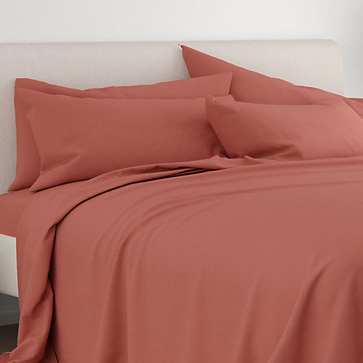 Alternate image 1 for Home Collection iEnjoy 4-Piece Twin XL Sheet Set in Clay