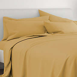 Home Collection iEnjoy 6-Piece California King Sheet Set in Gold