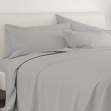 Home Collection iEnjoy 6-Piece Queen Sheet Set in Light Grey. View a larger version of this product image.