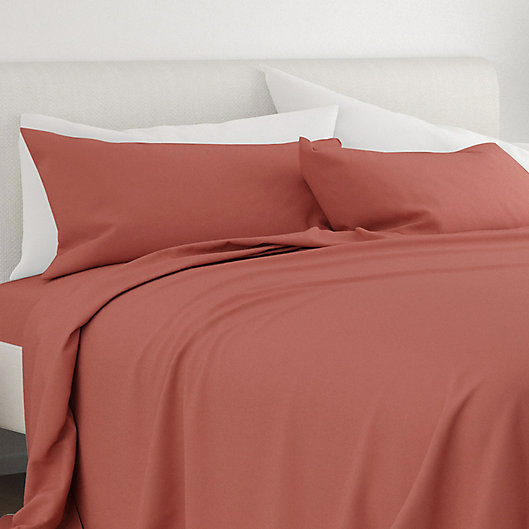Alternate image 1 for Home Collection Solid Twin XL Sheet Set in Clay