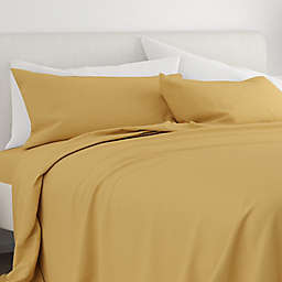 Home Collection Solid Queen Sheet Set in Gold