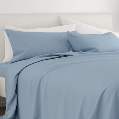 Home Collection Solid Queen Sheet Set in Light Blue