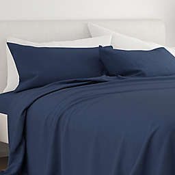 Home Collection Solid Twin XL Sheet Set in Navy