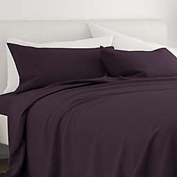 Home Collection Solid Twin XL Sheet Set in Purple