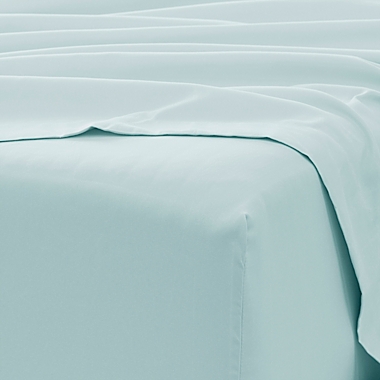 Home Collection Solid Queen Sheet Set in Aqua. View a larger version of this product image.
