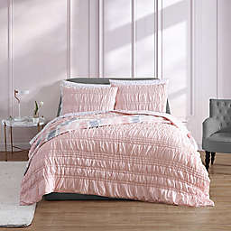 Betsey Johnson® Boudoir Solid Quilt Set in Strawberry