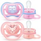 Alternate image 1 for Philips Avent 0-6M 4-Pack Ultra Air Owl/Deer Pacifiers