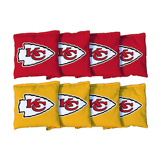 Alternate image 1 for NFL Kansas City Chiefs 16 oz. Duck Cloth Cornhole Bean Bags (Set of 8)