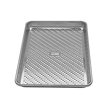 Chicago Metallic&trade; Textured Nonstick 13-Inch x 18-Inch Baking Sheet in Grey. View a larger version of this product image.