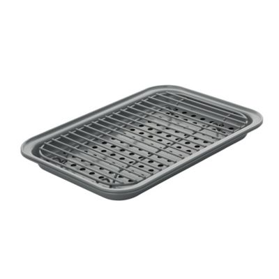 Chicago Metallic&trade; 3-Piece Nonstick Toaster Oven Baking Set in Grey