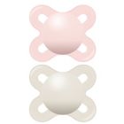 Alternate image 0 for MAM 0-2M 2-Pack Start Pacifiers in Pink/White