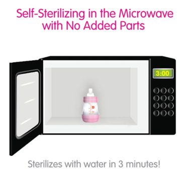 MAM 2-Pack 9 oz. Self-Sterilizing Anti-Colic Bottles. View a larger version of this product image.