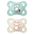 Alternate image 0 for MAM 0-6M 2-Pack Animals Pacifiers in Green/Tan