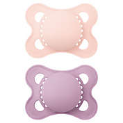 MAM Matte 0-6M 2-Pack Pacifiers in Pink/Purple