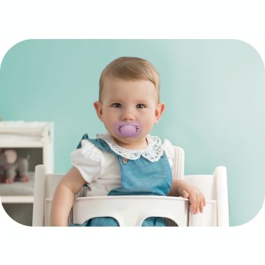 MAM Matte 0-6M 2-Pack Pacifiers in Light Blue/Teal. View a larger version of this product image.