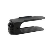 Simply Essential&trade; Adjustable Shoe Slots in Black (Set of 8)