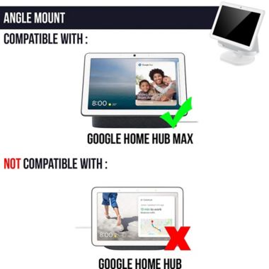 Adjustable Stand for Google Nest Hub Max in Chalk. View a larger version of this product image.