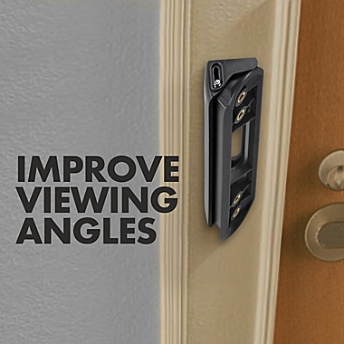 Adjustable Horizontal Mount for Google Nest Doorbell (Battery) in Black. View a larger version of this product image.
