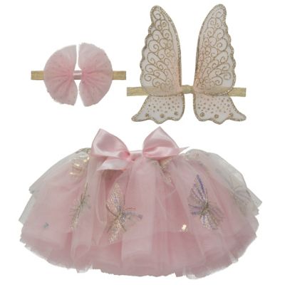 Elly &amp; Emmy&reg; Size 0-12M 3-Piece Butterfly Wing Fancy Tutu Set in Pink