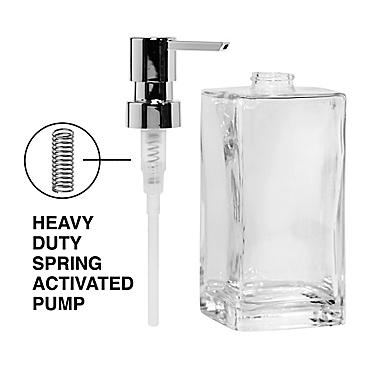 Oggi Tall Glass 13 oz. Soap Dispenser. View a larger version of this product image.