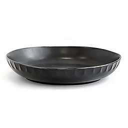 Over & Back® Thumbprint Dinner Bowls in Black (Set of 4)