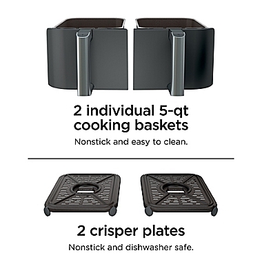 Ninja&reg; Foodi&reg; 10 qt. 6-in-1 XL 2-Basket Air Fryer. View a larger version of this product image.