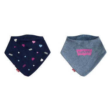 Levi's® Size 0-6M 2-Pack Bandana Bibs in Pink | buybuy BABY