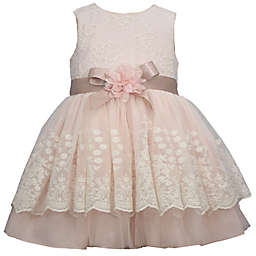 Bonnie Baby® Size 3-6M Lace Overlay Dress in Ivory