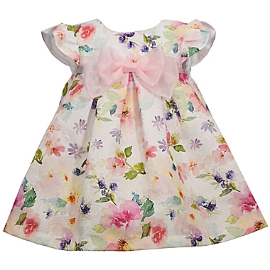 Bonnie Baby&reg; Size 24M Floral Print Dress &amp; Panty Set in Ivory/Multi. View a larger version of this product image.