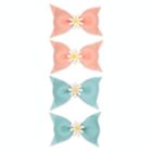 Alternate image 0 for Khristie&reg; 4-Pack Daisy Grosgrain Bow Clips