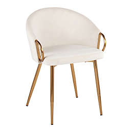 LumiSource® Claire Contemporary Glam Chair in Cream
