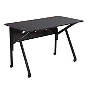 LumiSource&reg; K-Fold Contemporary Folding Desk in Black