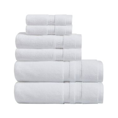 Beautyrest&reg; Plume 100% Cotton Feather Touch 6-Piece Towel Set in White. View a larger version of this product image.