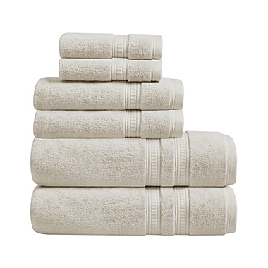 Beautyrest&reg; Plume 100% Cotton Feather Touch 6-Piece Towel Set in Ivory. View a larger version of this product image.